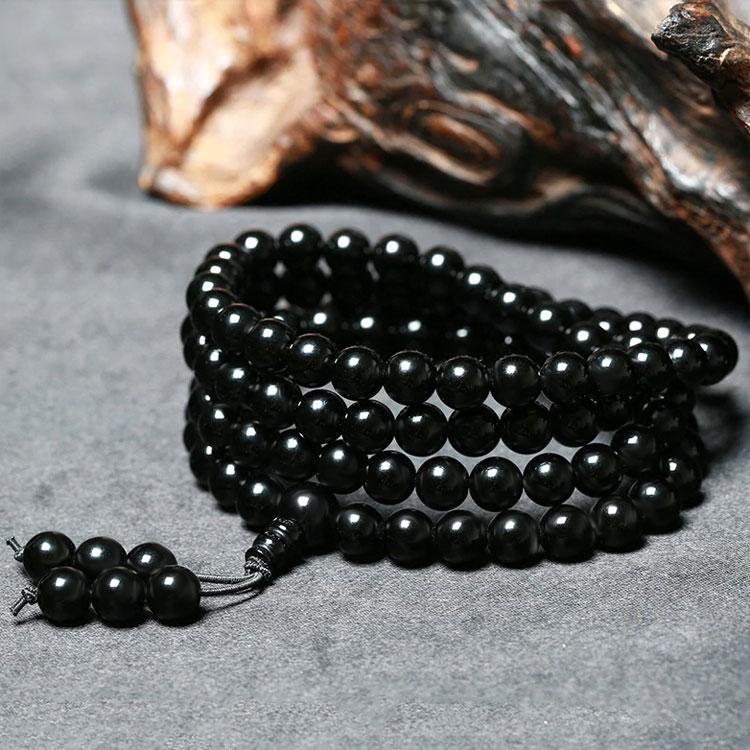 Четки з Обсидіана 6 мм, фото 1