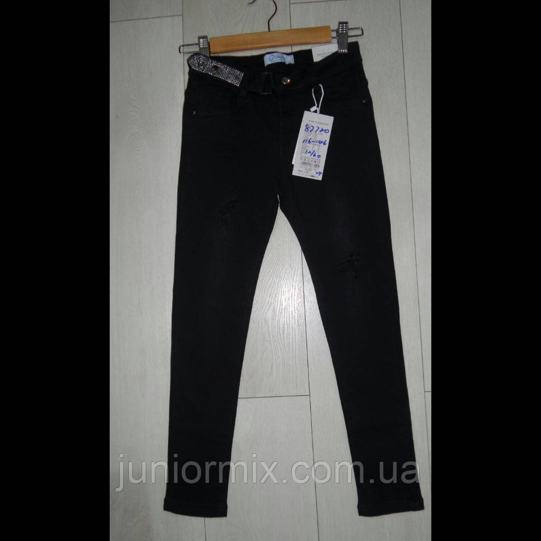 Дитячі чорні джинси для дівчаток оптом GRACE
