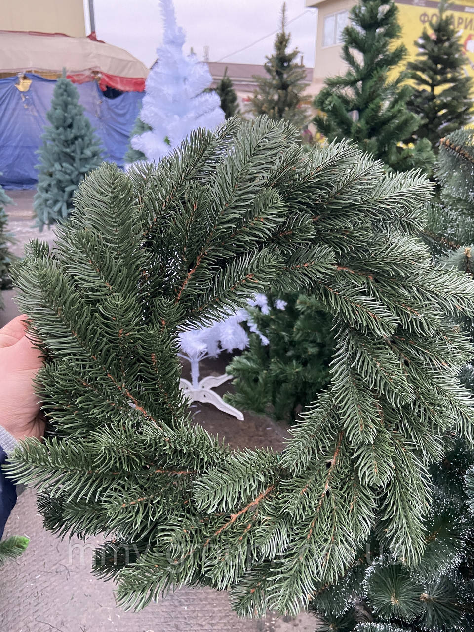 Литий Вінок різдвяний 55 см декоративний, фото 1