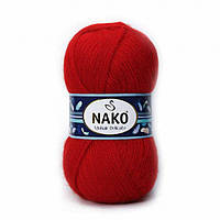 Пряжа Nako Mohair Delicate № 207/6150 (Нако Мохер Деликат) Красный