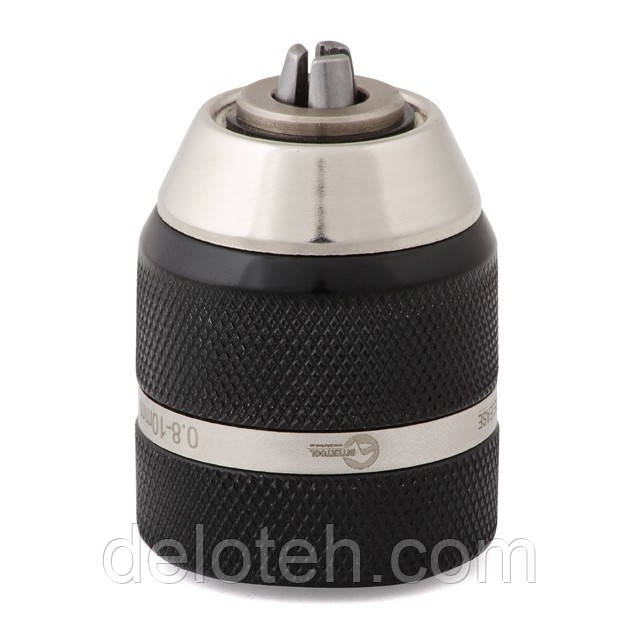 Патрон для дриля швидкозатискний 3/8"*24, 1.0-10 мм, суцільнометалевий INTERTOOL ST-3831, фото 1