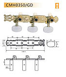 Кілки На Класичну Гітару DR PARTS CMH0350/GD, фото 2