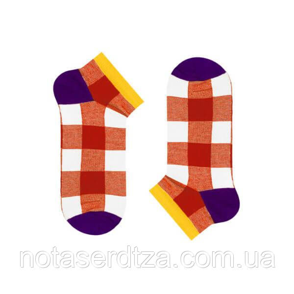 Шкарпетки короткі RED-WHITE TARTAN