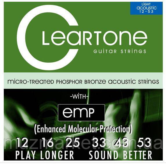 Струни для акустичної гітари CLEARTONE Acoustic 12-53