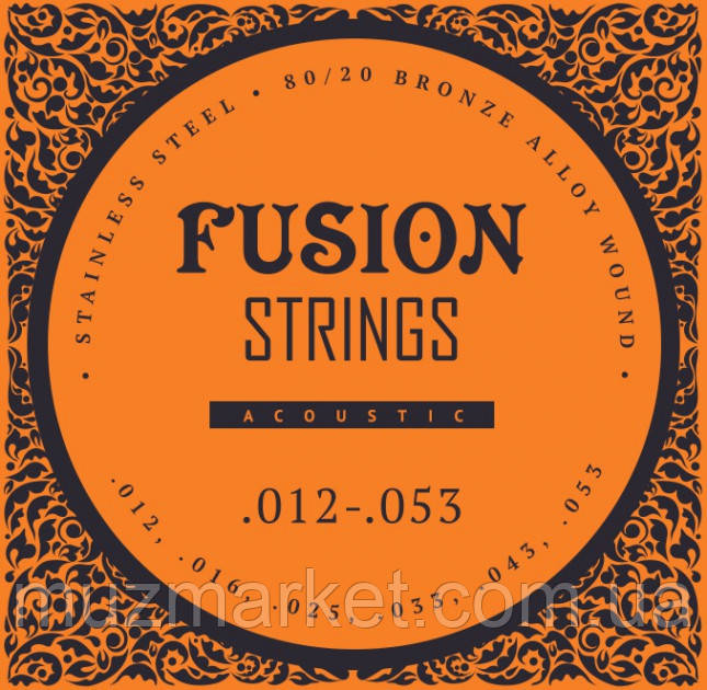 Струни для акустичних гітар Fusion strings FA12