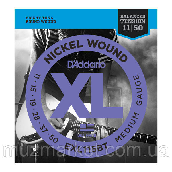 Струни для електрогітар Daddario EXL115BT, фото 1