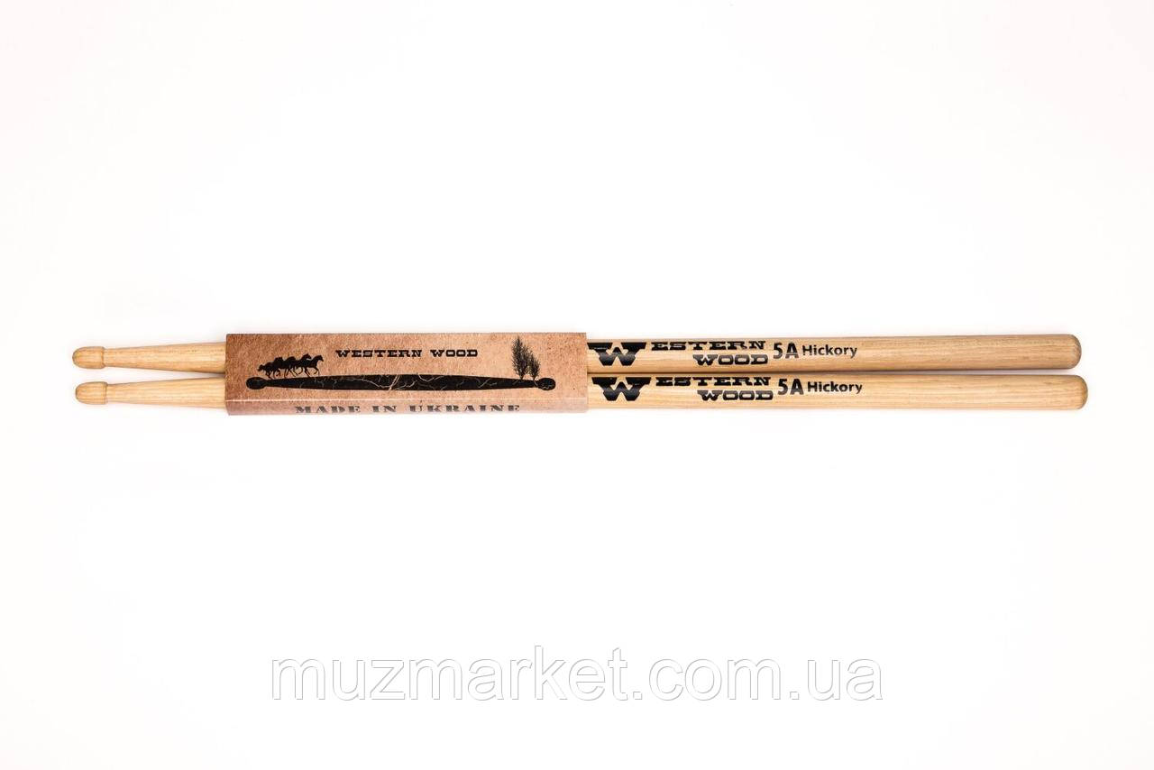 Барабанні палички Western Wood Hickory 5A, фото 1