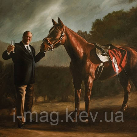 Постер Тоні Сопрано і кінь Пиріжок 45х61 см, фото 2