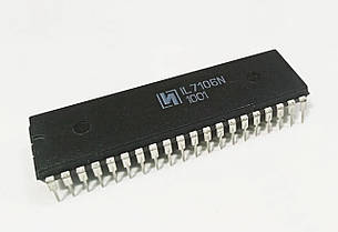 IL7106N DIP40 ( аналог КР572ПВ5А ) інтегруючий АЦП на 3,5 десяткових розряду з виведенням інформації на РКІ