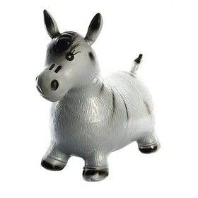 Надувний гумовий ослик стрибунець MS 0002 Зебра, в кульку