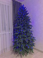 Новогодняя cветодиодная нить гирлянда "Конский хвост" YS-UK001 200 LED 10 нитей синий