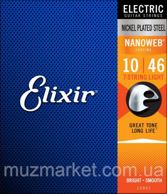 Струни для електрогітар ELIXIR EL NW L 7