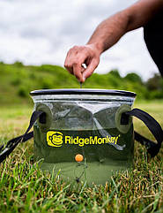 Відро м'яке напівпрозоре Ridge Monkey Perspective Collapsible Bucket 10L