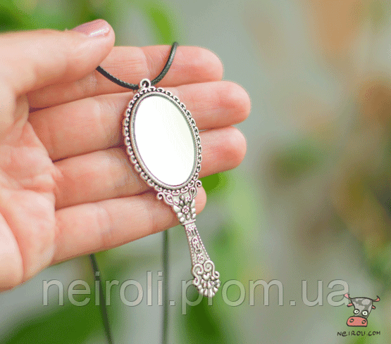 Кулон "Зеркало Овал". Серебро. На Шнурке — Купить Недорого на Bigl.ua ...
