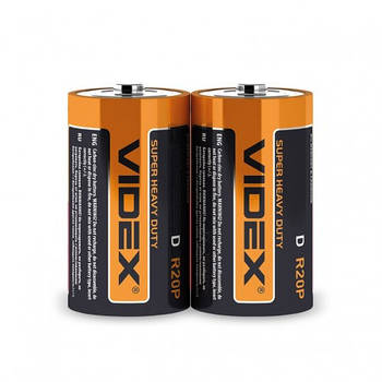 Батарейка сольова VIDEX R20P/D 2 pcs SHRING