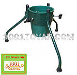 Тренога-підставка для Новорічної ялинки металева з пластиковим відром, розкладне, фото 4