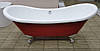 Отдельностоящая ванна акрилова на лапах 176*75 см Atlantis C-3140 червона, фото 2
