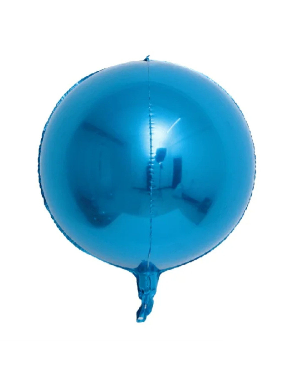 Повітряна куля сфера 4D колір синій металік 15 дюймів 38 див.
