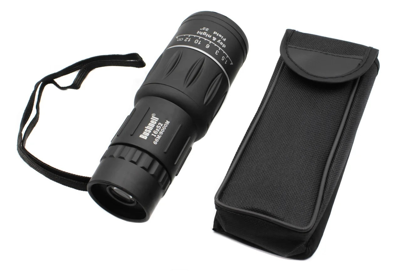 Мисливський монокль монокуляр Bushnell 16х52 в чохлі