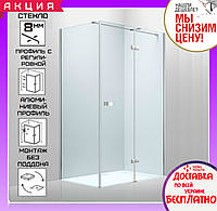 Прямоугольная душевая кабинка 120x80 см Volle Libra 10-22-908Rglass правая