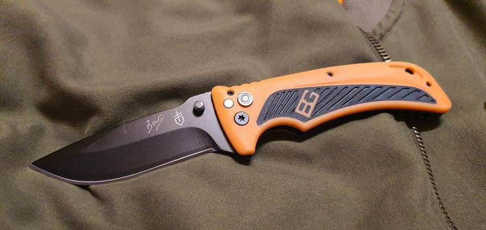 Мисливський туристичний ніж складний Bear Grylls Gerber F10