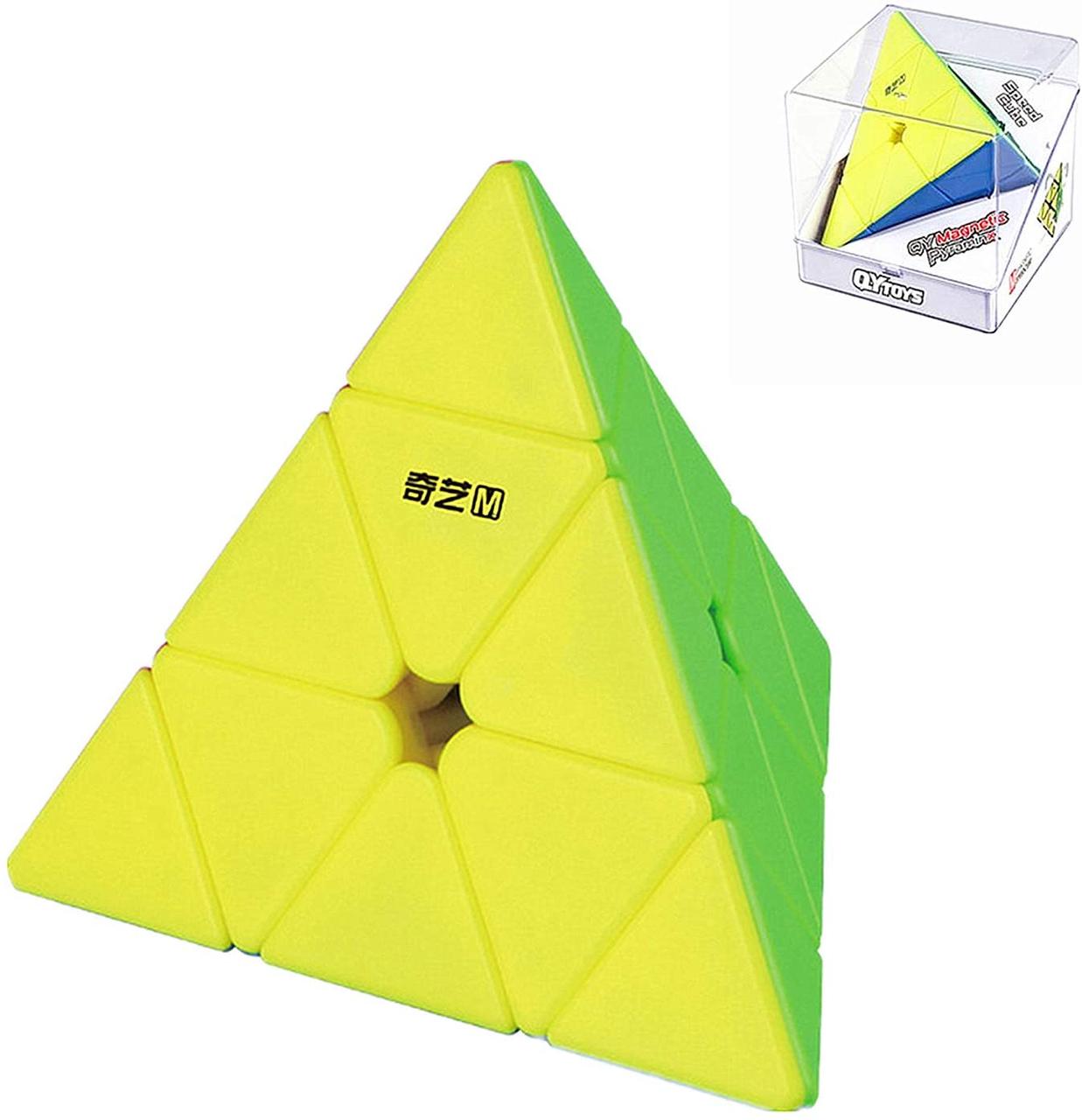 QiYi Pyraminx MS Magnetic stickerless | Пірамідка Магнітна 3х3