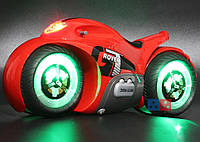 Радіокерований мотоцикл червоний drift motorcycle mist spray car іграшковий мотоцикл-перевертень