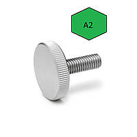 Винт нержавеющий с накатанной головкой М2 DIN 653, А2/А4