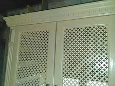 Использование панели декоративной перфорированной Роял в декоре мебельного фасада  1