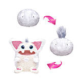 Інтерактивна іграшка Різмо Snow від Tomy (білий) / Rizmo Snow Evolving Musical Friend Interactive Plush Toy, фото 2