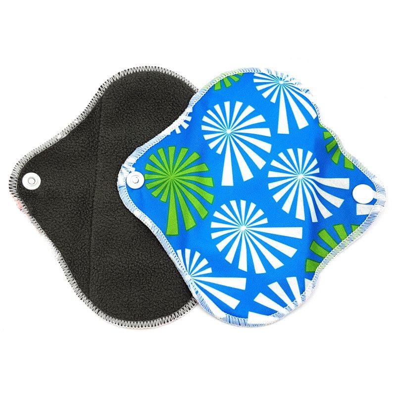 Щоденна багаторазова прокладка з бамбукового волокна з вугіллям 16,5 см