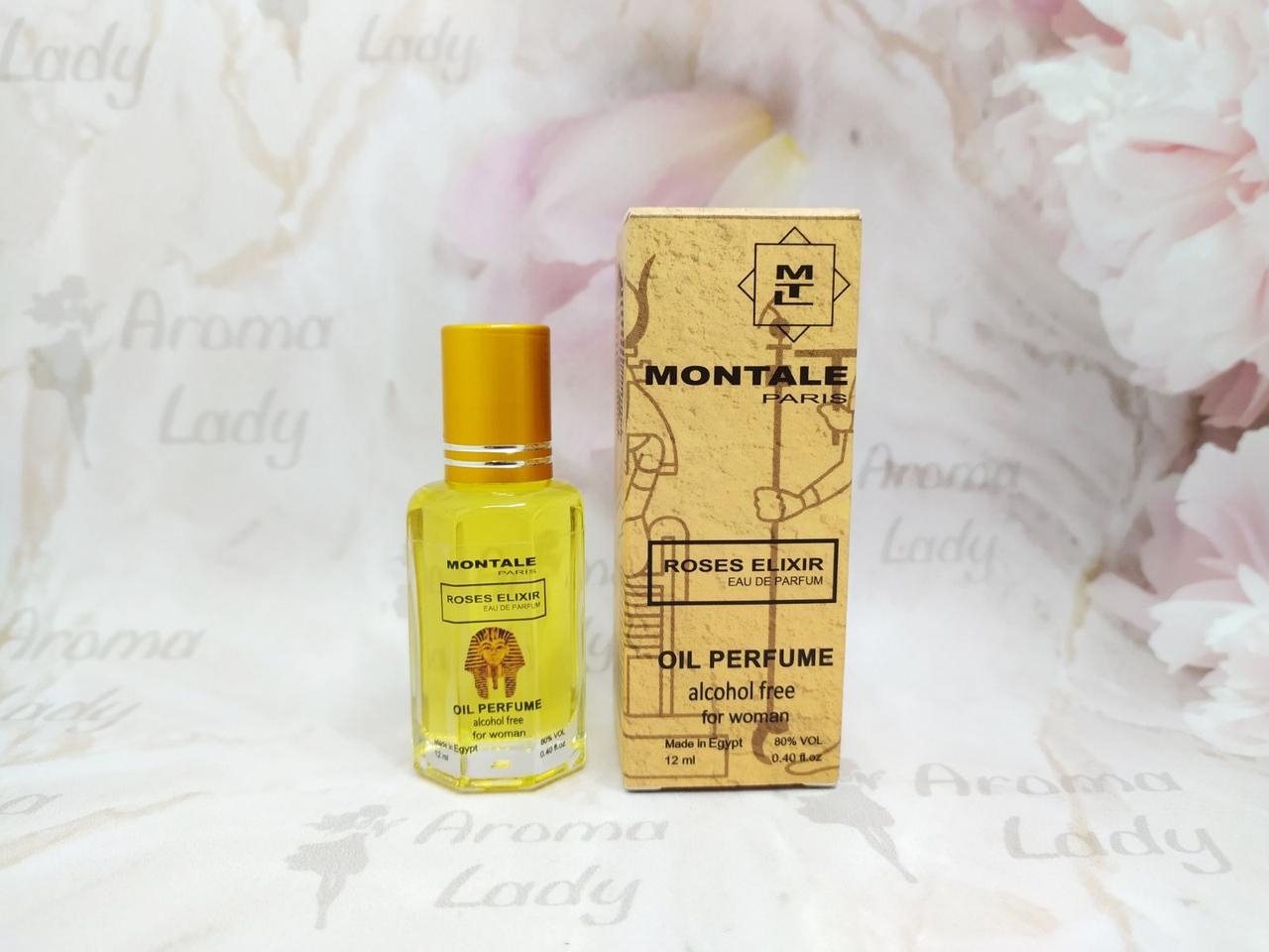 Оригінальні олійні жіночі парфуми Montale Roses Elixir (Монталь Розес Еліксир) 12 мл, фото 1