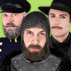 Театральні бороди, вуса, накладки