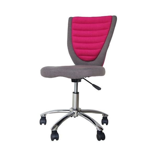 Крісло Office4You POPPY сіро-рожеве