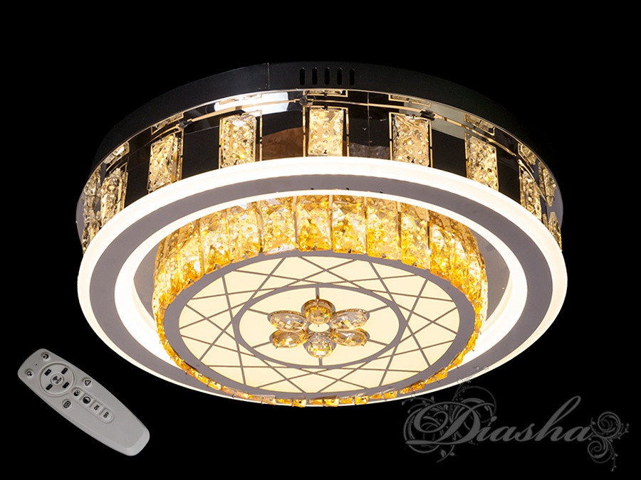 Світлодіодна стельова люстра кришталева 1103/1, фото 1