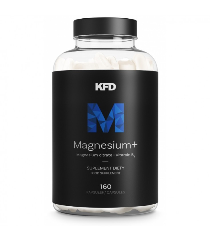 Мінерали - Магній + Вітамін B6 - KFD Nutrition Magnesium + / 160 capsules