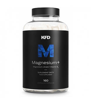 Мінерали - Магній + Вітамін B6 - KFD Nutrition Magnesium +  / 160 capsules