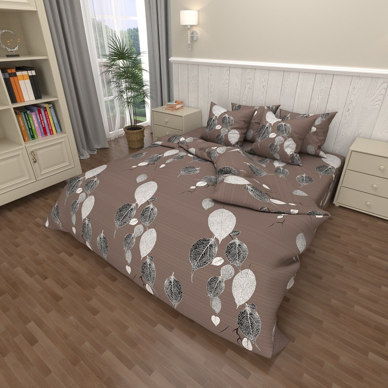 Постільна білизна Королева Ночі (Ранфорс) | Сімейний комплект | 50х70 | Корона на червоному і синьому, фото 1