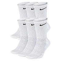 Носки для тенниса и спорта Nike Cushion Cotton Crew 6 пар в упаковке белые