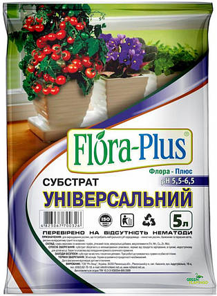 Flora Plus субстрат Універсальний 5 л, фото 1