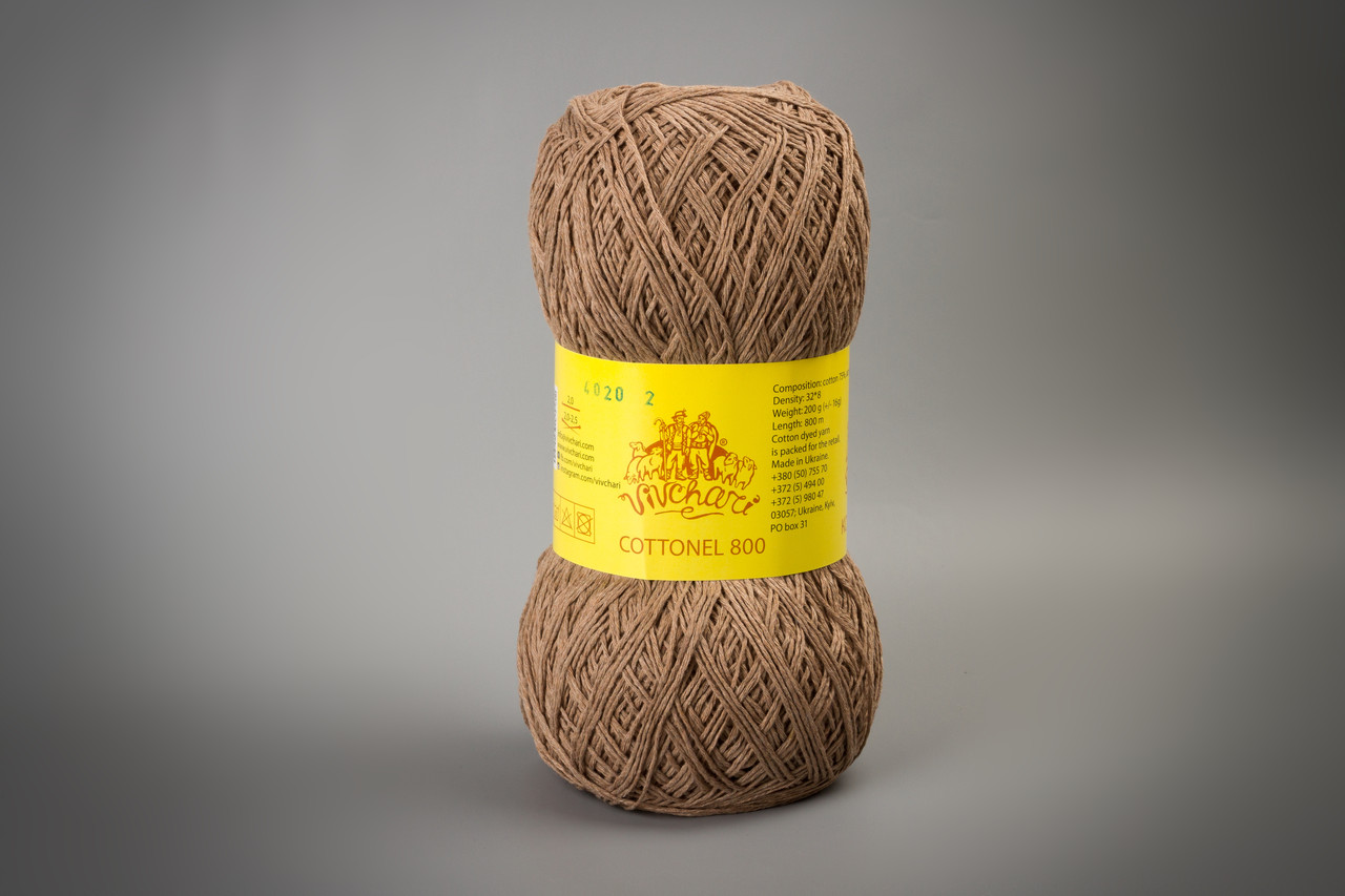 Пряжа Vivchari Cottonel 800 4011 синий джинс, фото 1