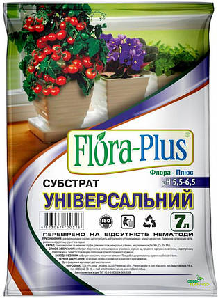 Flora Plus Субстрат Універсальний 7 л, фото 1