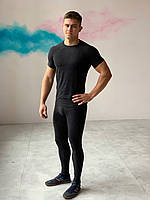 Мужской термокомплект с коротким рукавом с шерстью