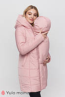 Зимнее пальто для беременных со вставками для живота и слингоношения ABIGAIL SLING OW-40.052 пудра XL