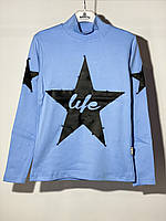 Гольф утеплений для підлітка Benini 6678 152 см Блакитний