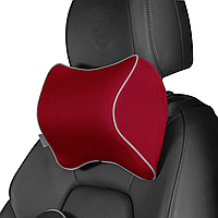 Подголовник ортопедический в автомобиль Lagodrive Neck Comfort 22x26x12см красный