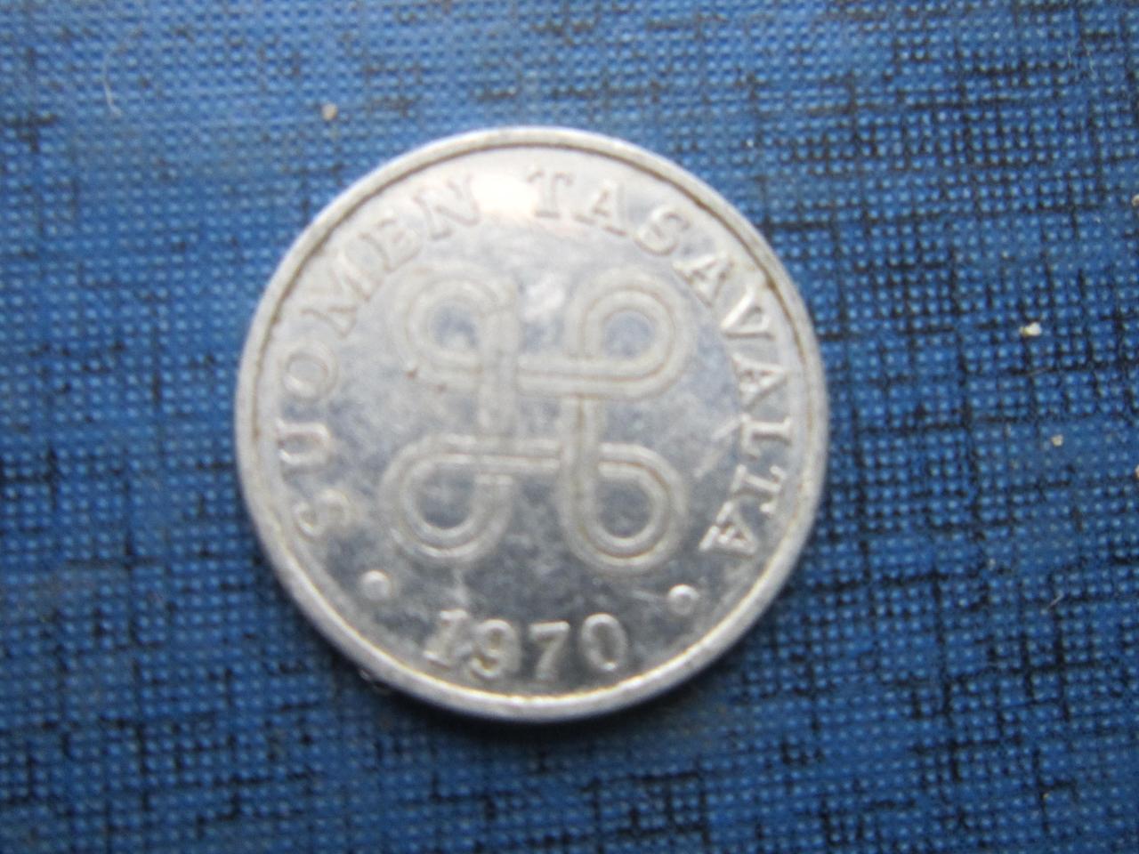 Монета 1 пенни Финляндия 1970 - фото 2 - id-p360418000