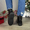 Черевики жіночі лаковані чорні на товстій підошві, фото 4