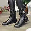 Черевики жіночі чорні на низькому ходу. TM Vasha Para, фото 3