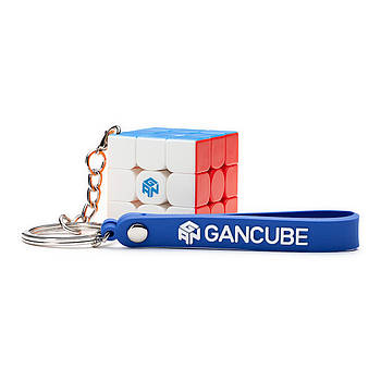 GAN 330 Keyring stickerless | Брелок Кубик Рубіка 3x3 Ган без наліпок 3 см